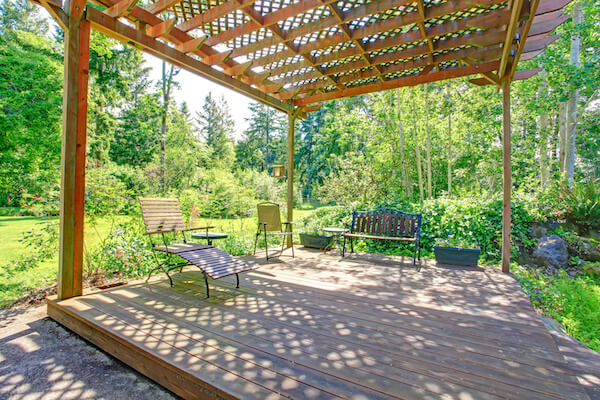 Pergola med terass